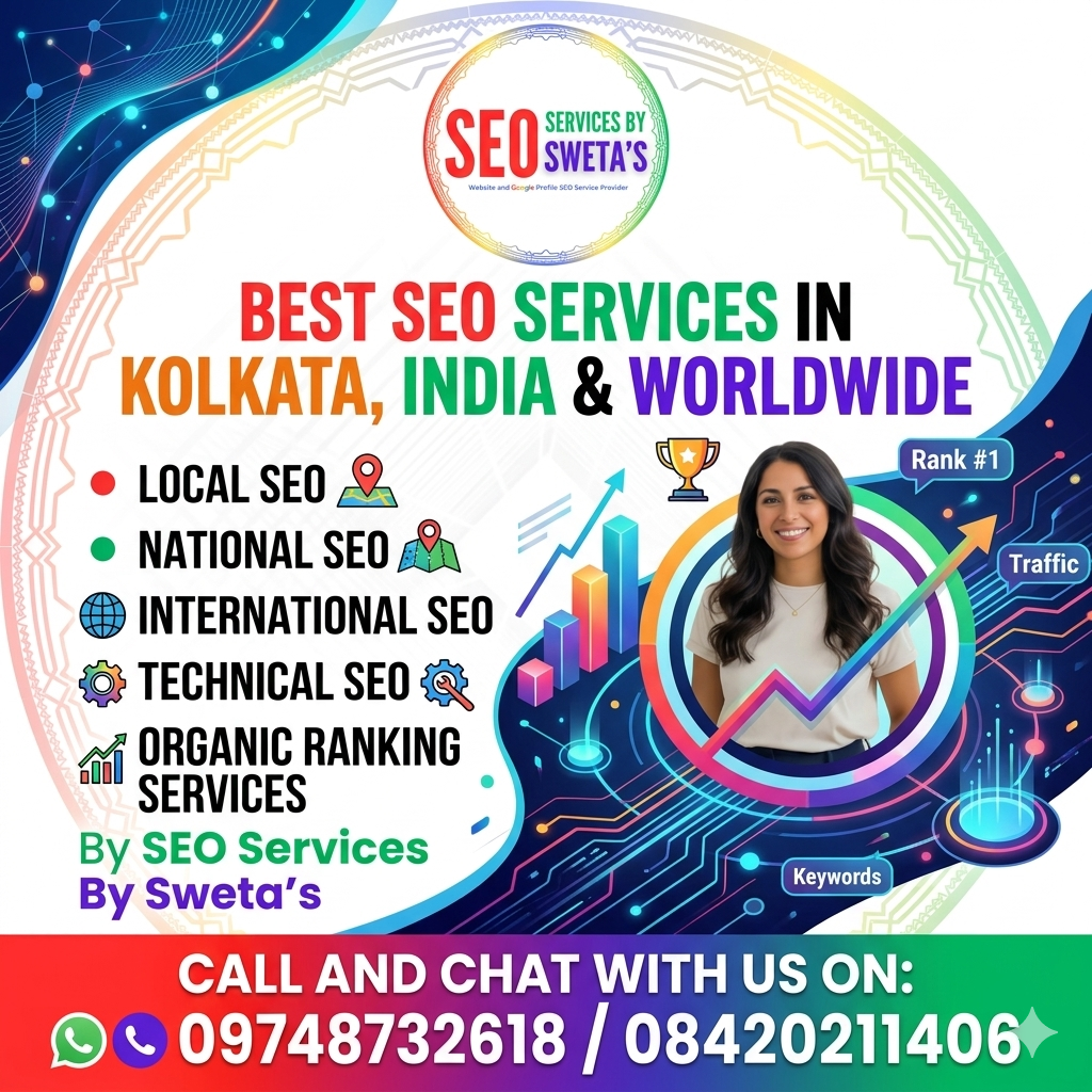 Best SEO Services in Kolkata team analyzing rankings at Sweta's Agency