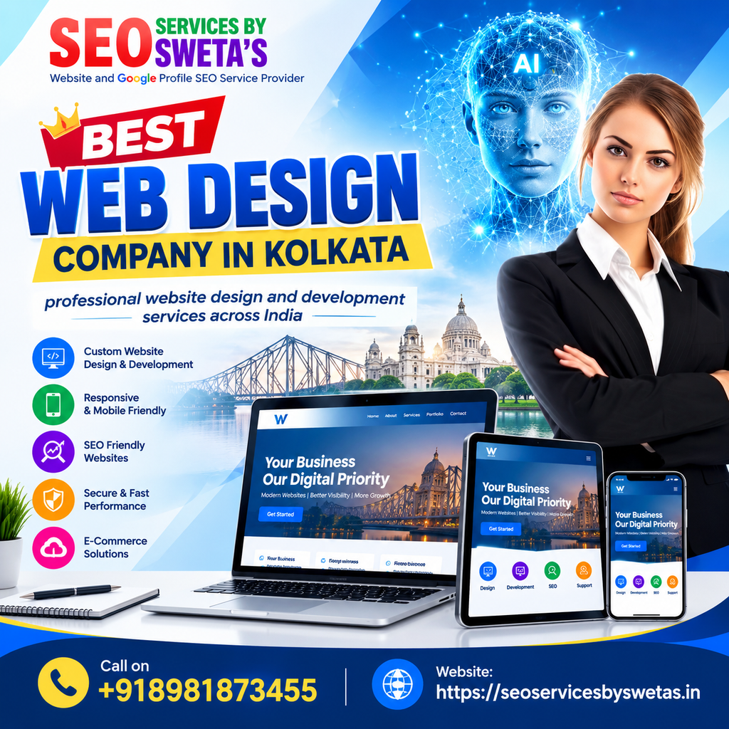 Best Web Design Company in Kolkata – SEO Services By Sweta’s offering professional website design and development services across India.