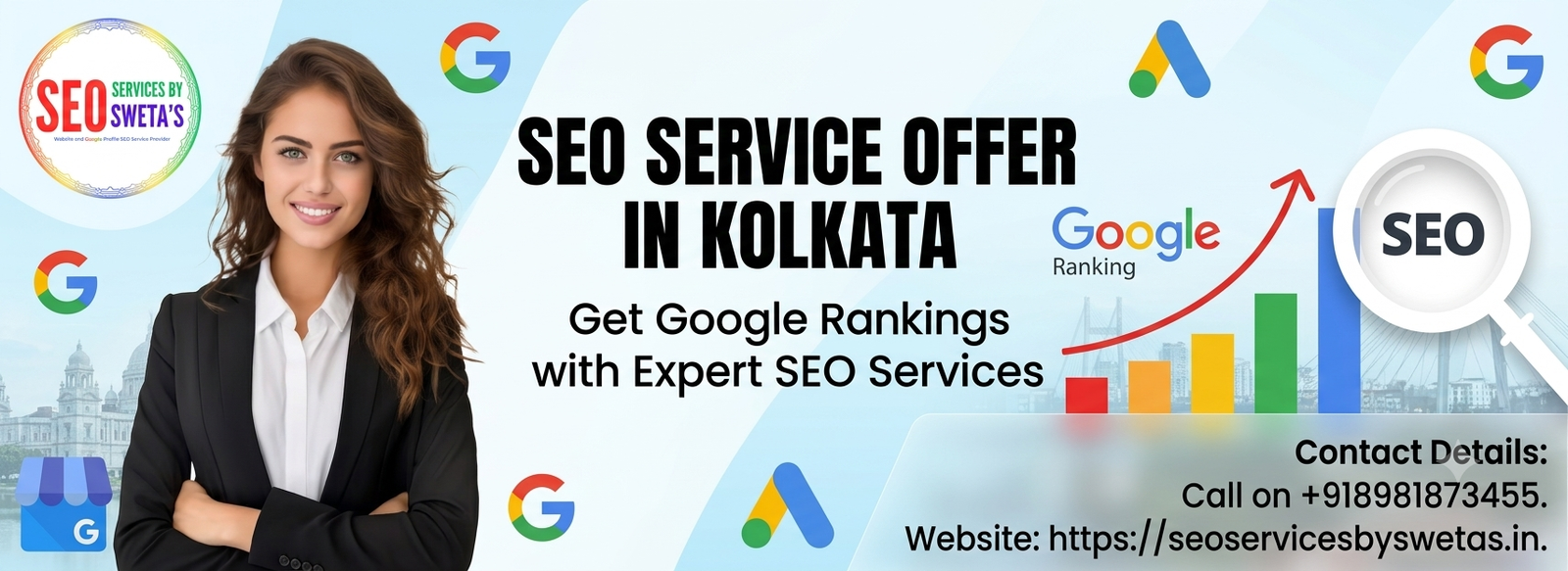 SEO Services Offer in Kolkata by SEO SERVICES BY SWETA'S for Google Ranking and Local SEO