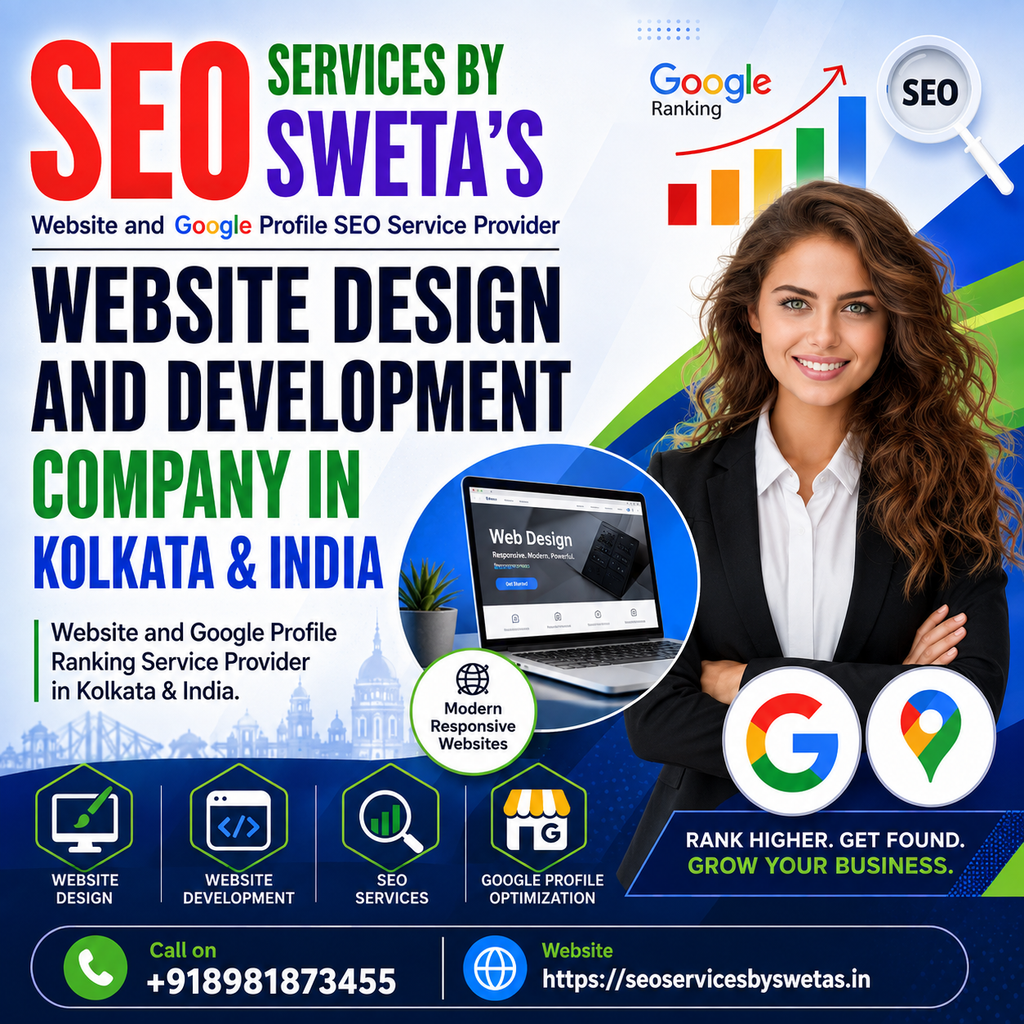 Professional Website Design and Development Services in Kolkata – SEO Services by Sweta’s